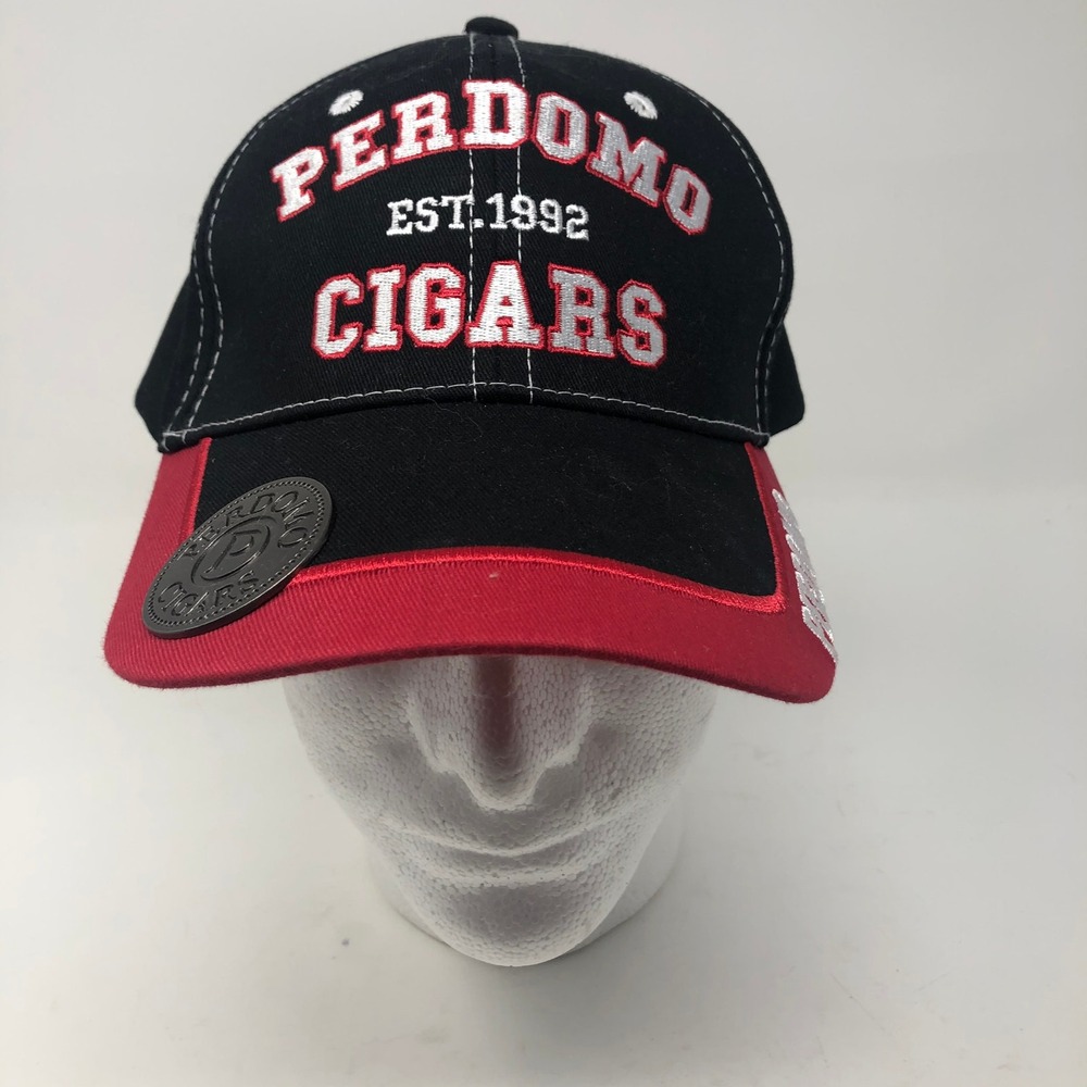 Perdomo Cigars Adjustable Cap Hat W/ Bottle‎ Opener Signed By Nick Perdomo Black